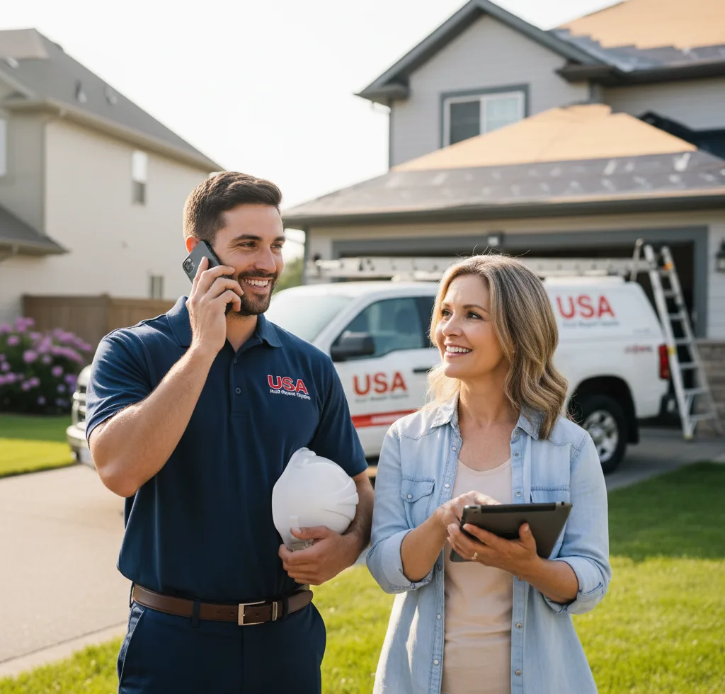 USA Roof Repair Experts customer support in Healdton